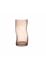 B Living Vase dented beige straight H25 D12