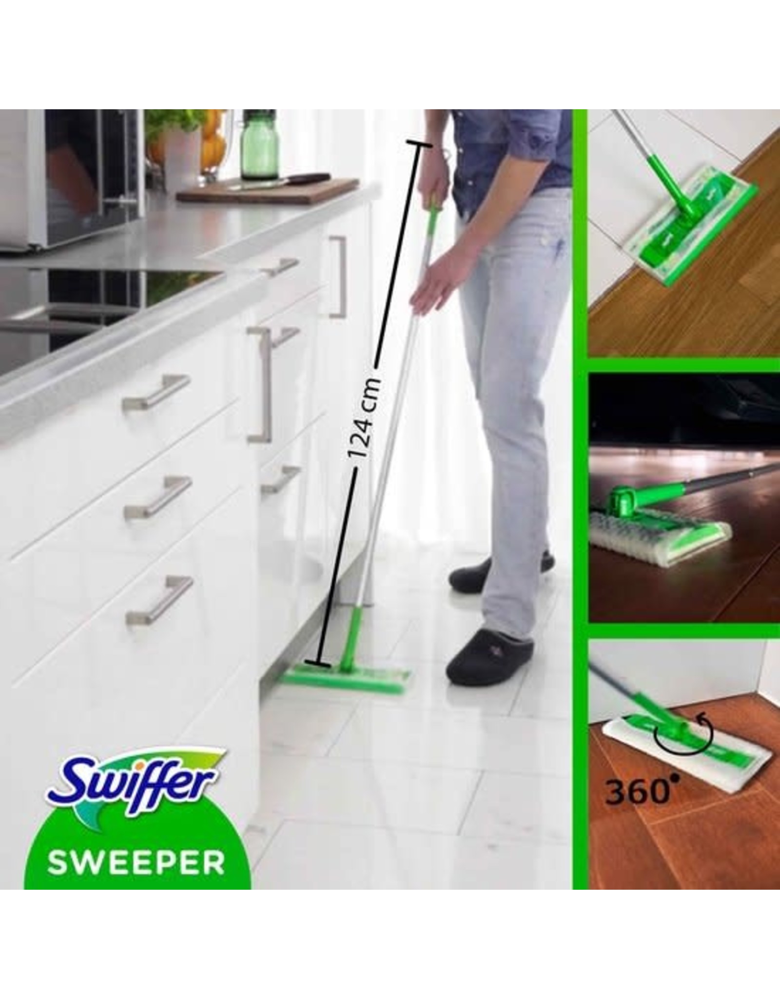 SWIFFER Swiffer Sweeper Wet Starterskit incl. 6 navullingen