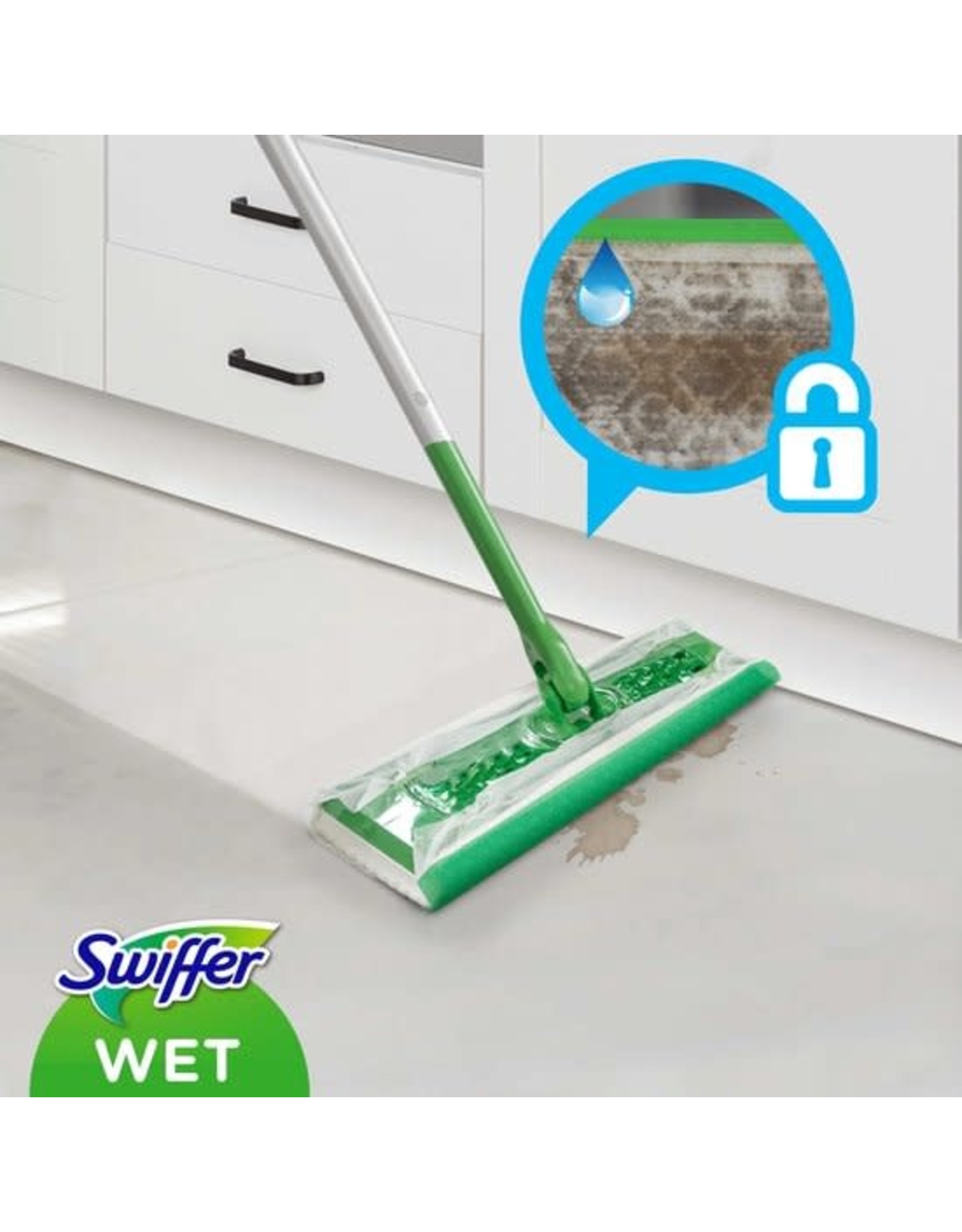 SWIFFER Swiffer Sweeper Wet Starterskit incl. 6 navullingen