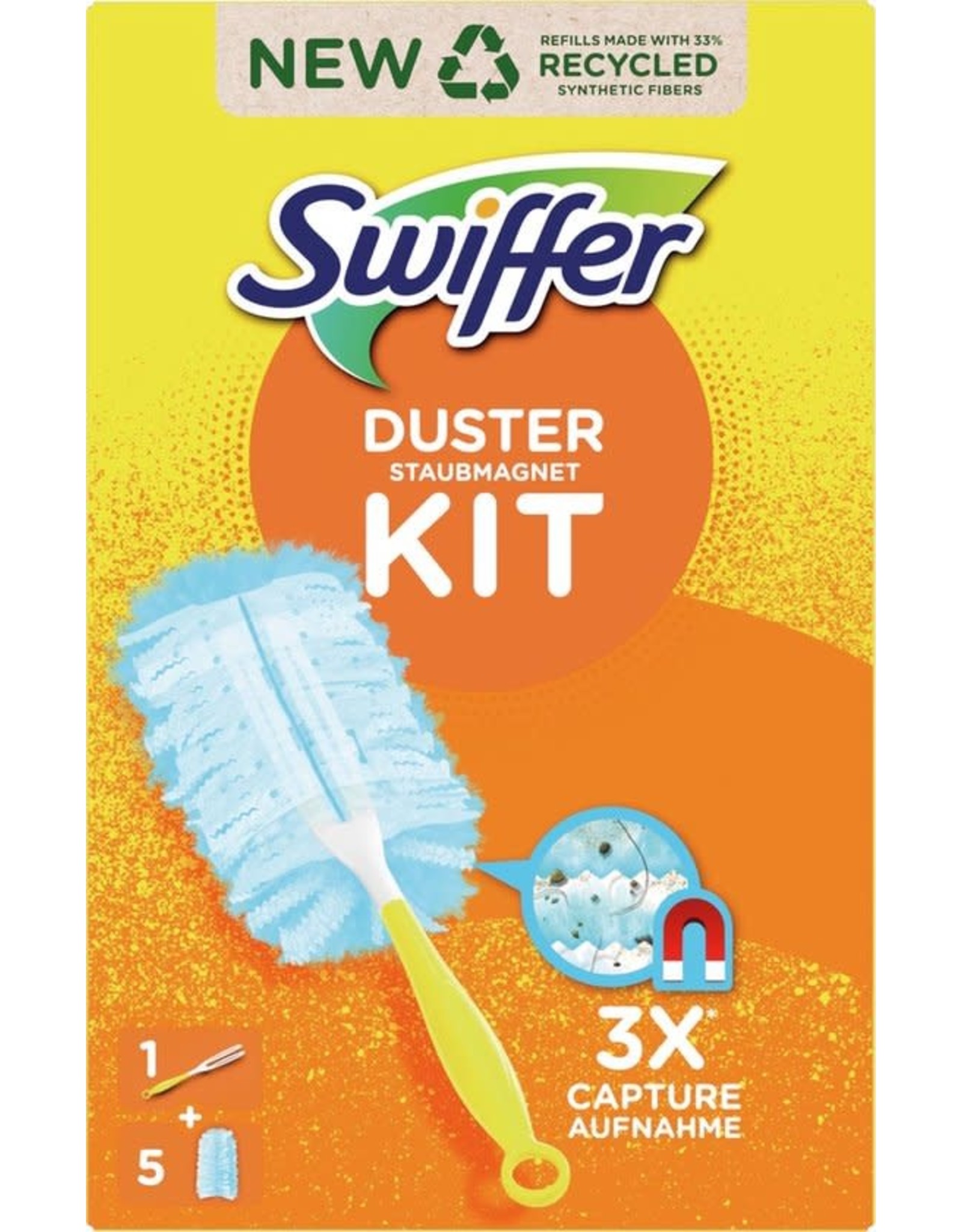 SWIFFER Swiffer Duster ITB (1 Handvat + 5 Navullingen)