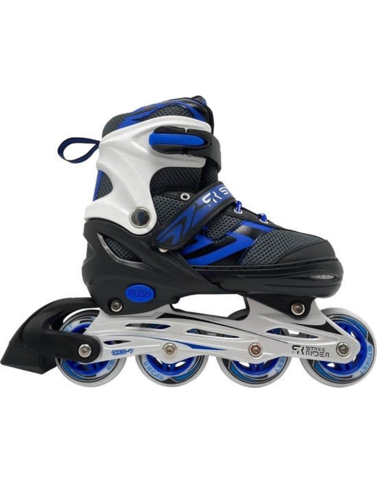 STREET RIDER Inline maat 35-38 blauw/zwart - H-BLOK & TOYS