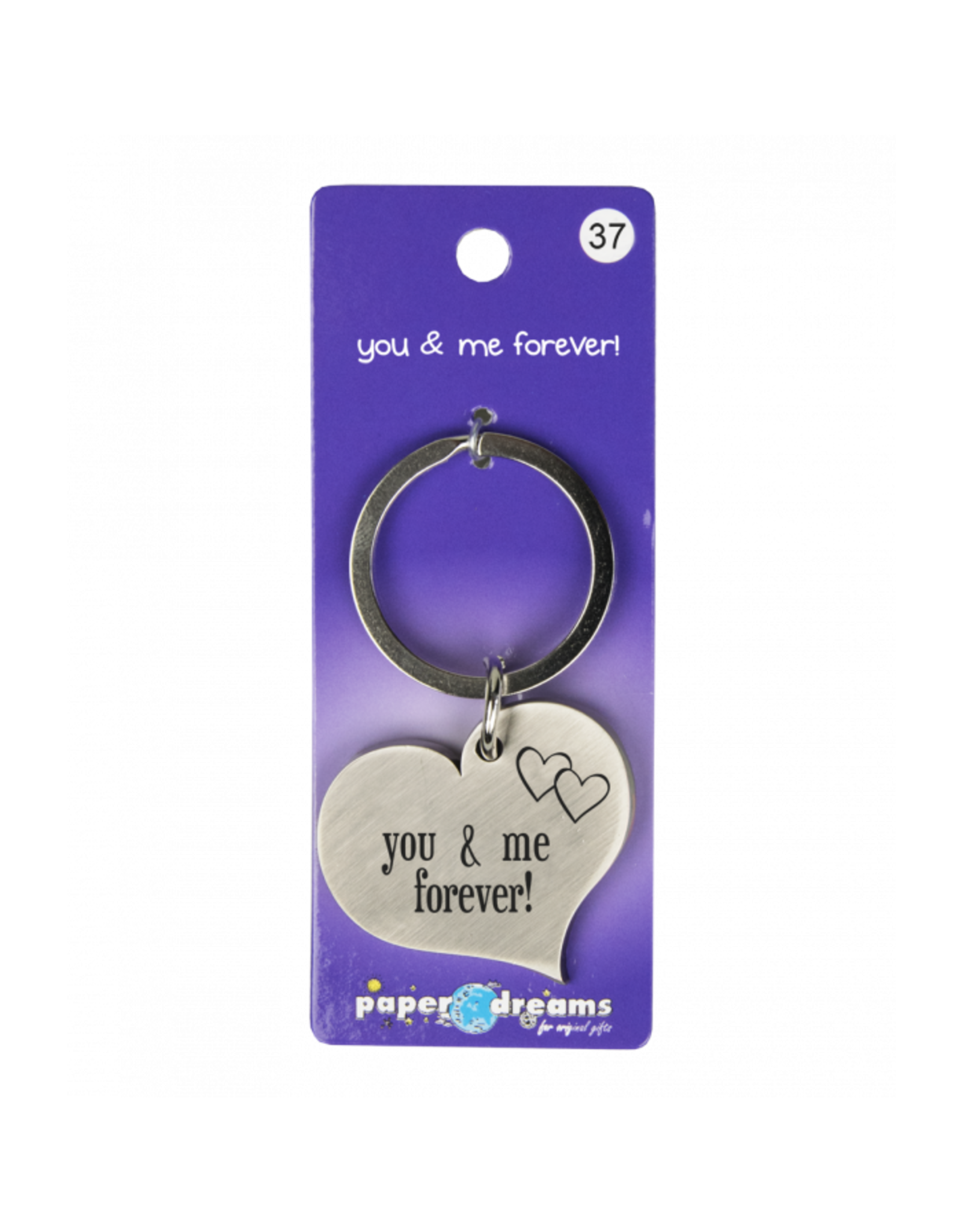 Paper Dream Hart sleutelhanger - You & me forever
