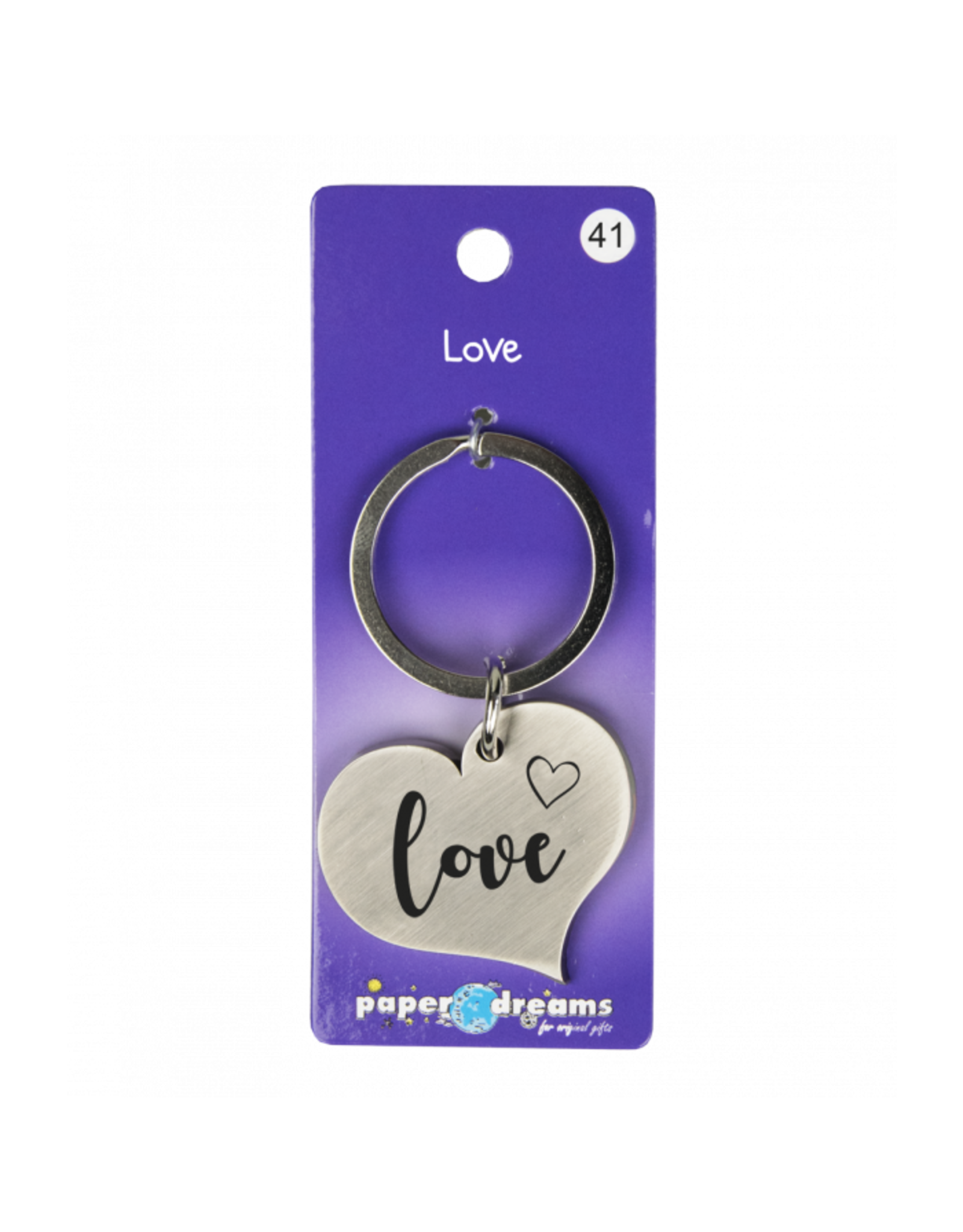 Paper Dream Hart sleutelhanger - love