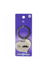 Paper Dream Hart sleutelhanger - Mr. (snor)