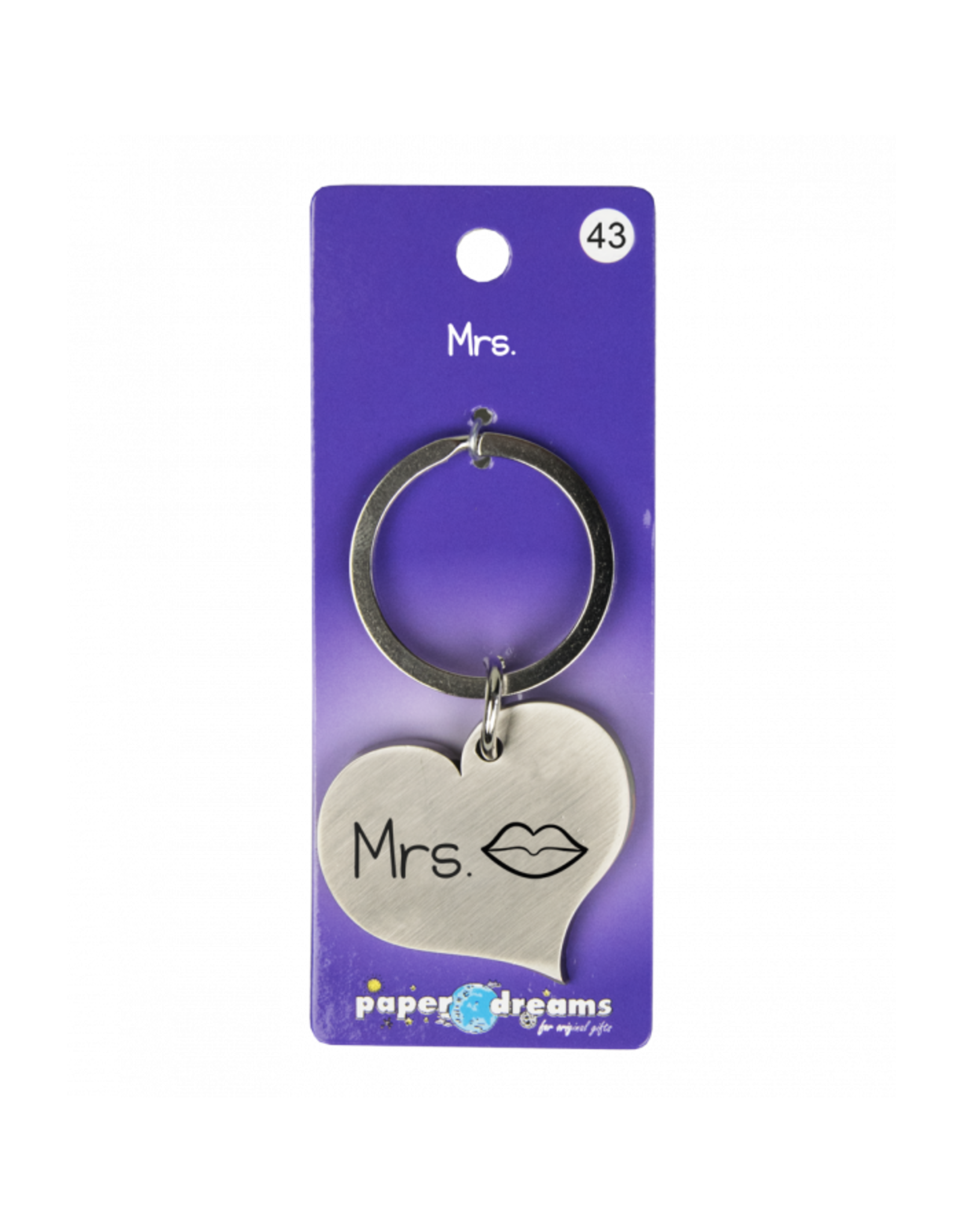 Paper Dream Hart sleutelhanger - Mrs. (zoen)