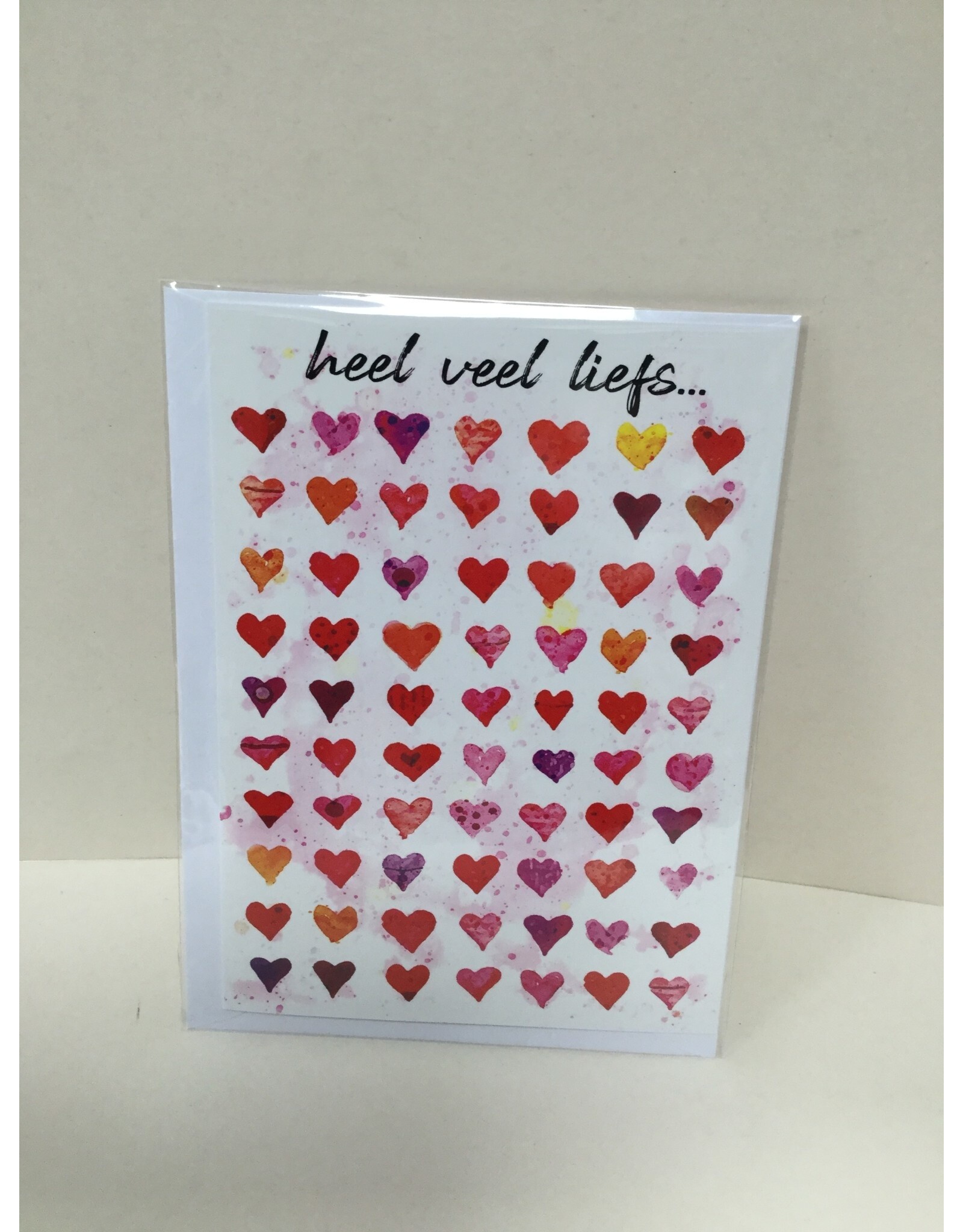 TOUCHE Wenskaart - HEEL VEEL LIEFS..- Touche cards met envelop