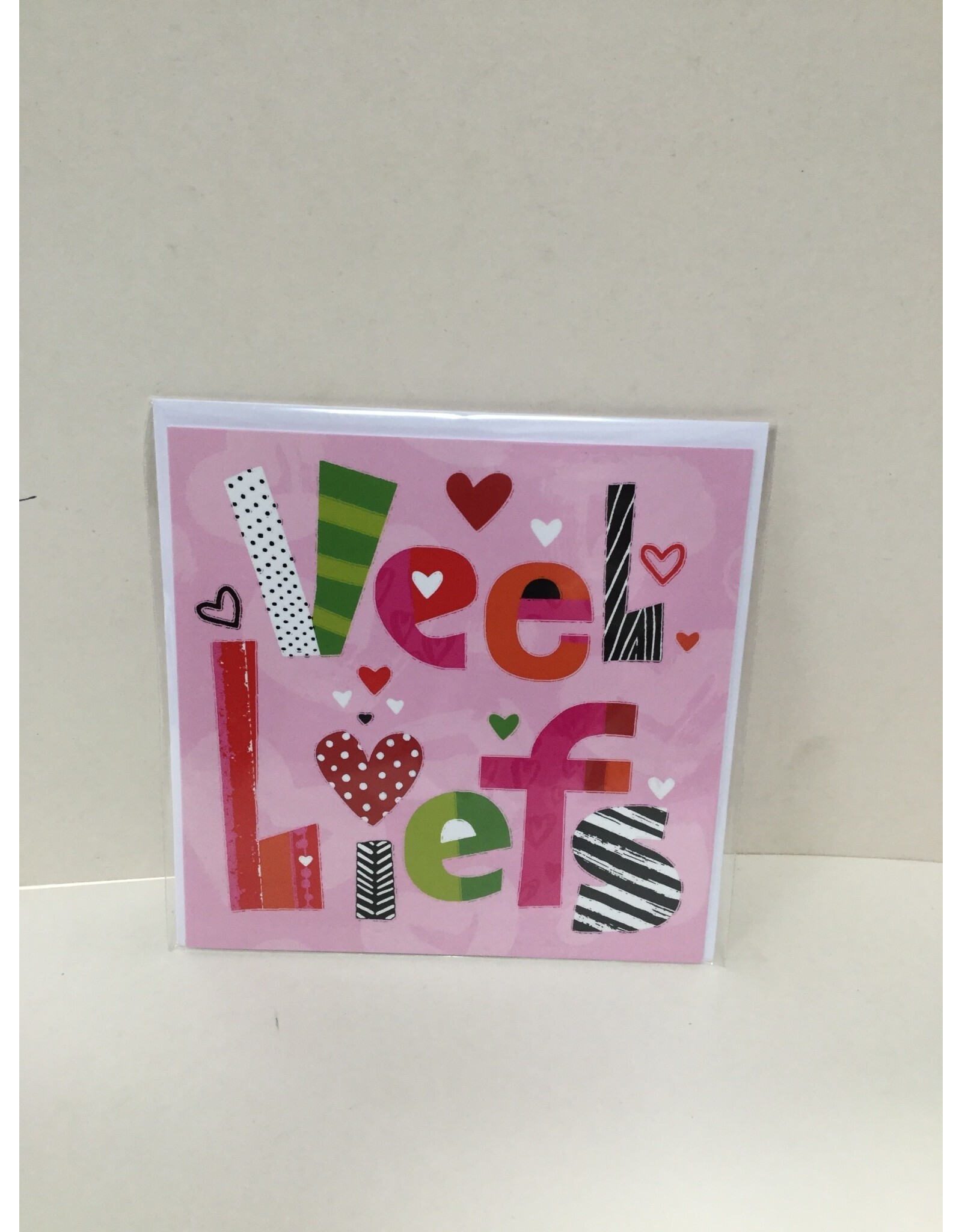 TOUCHE Wenskaart - LIEFS- touche cards met envelop