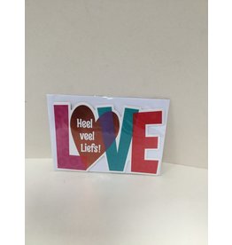 TOUCHE Wenskaart -HEEL VEEL LIEFS- Touche cards met envelop