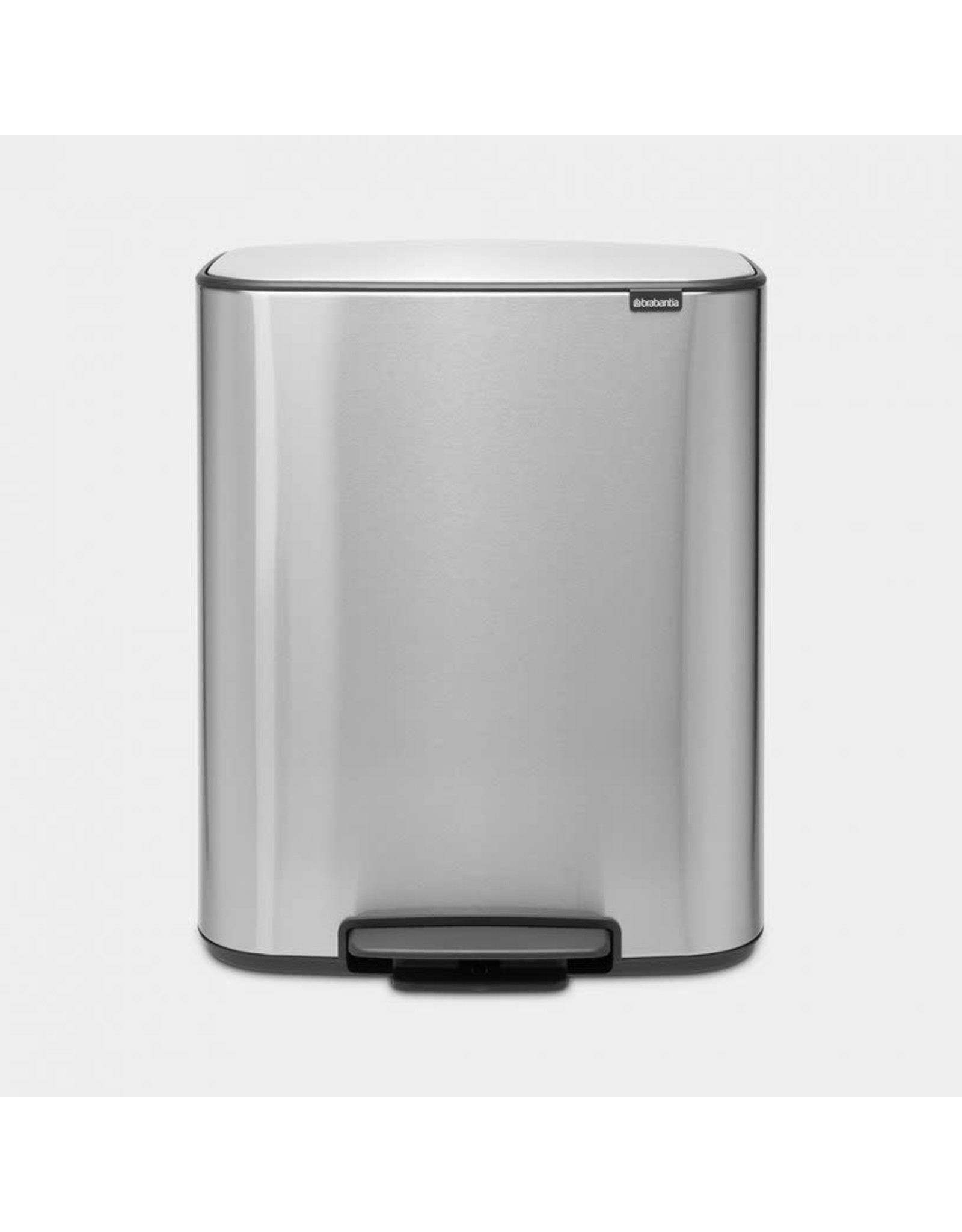 BRABANTIA Brabantia Bo Prullenbak - 2 x 30 l - Matt Steel Fingerprint Proof