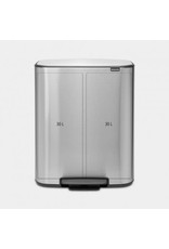 BRABANTIA Brabantia Bo Prullenbak - 2 x 30 l - Matt Steel Fingerprint Proof