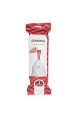 BRABANTIA Brabantia PerfectFit afvalzak met trekbandsluiting code J, 20-25 liter, 20 stuks/rol - White