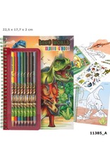 Depesche Dino World kleurboek met kleurpotloden