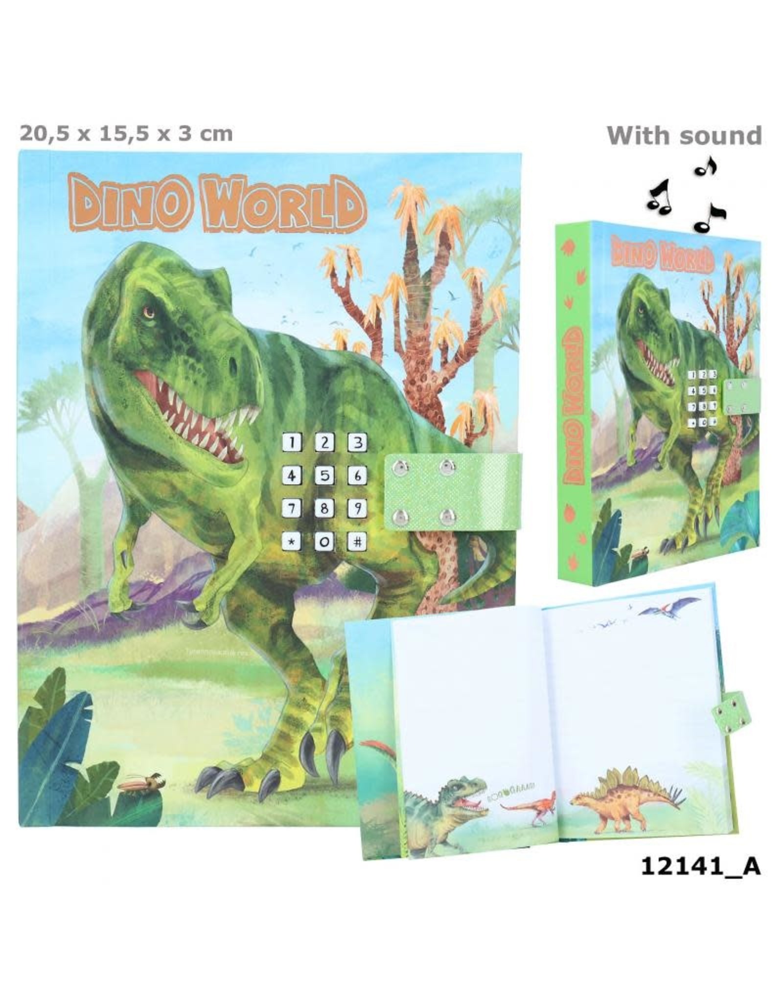 Depesche Dino World dagboek met geheime code