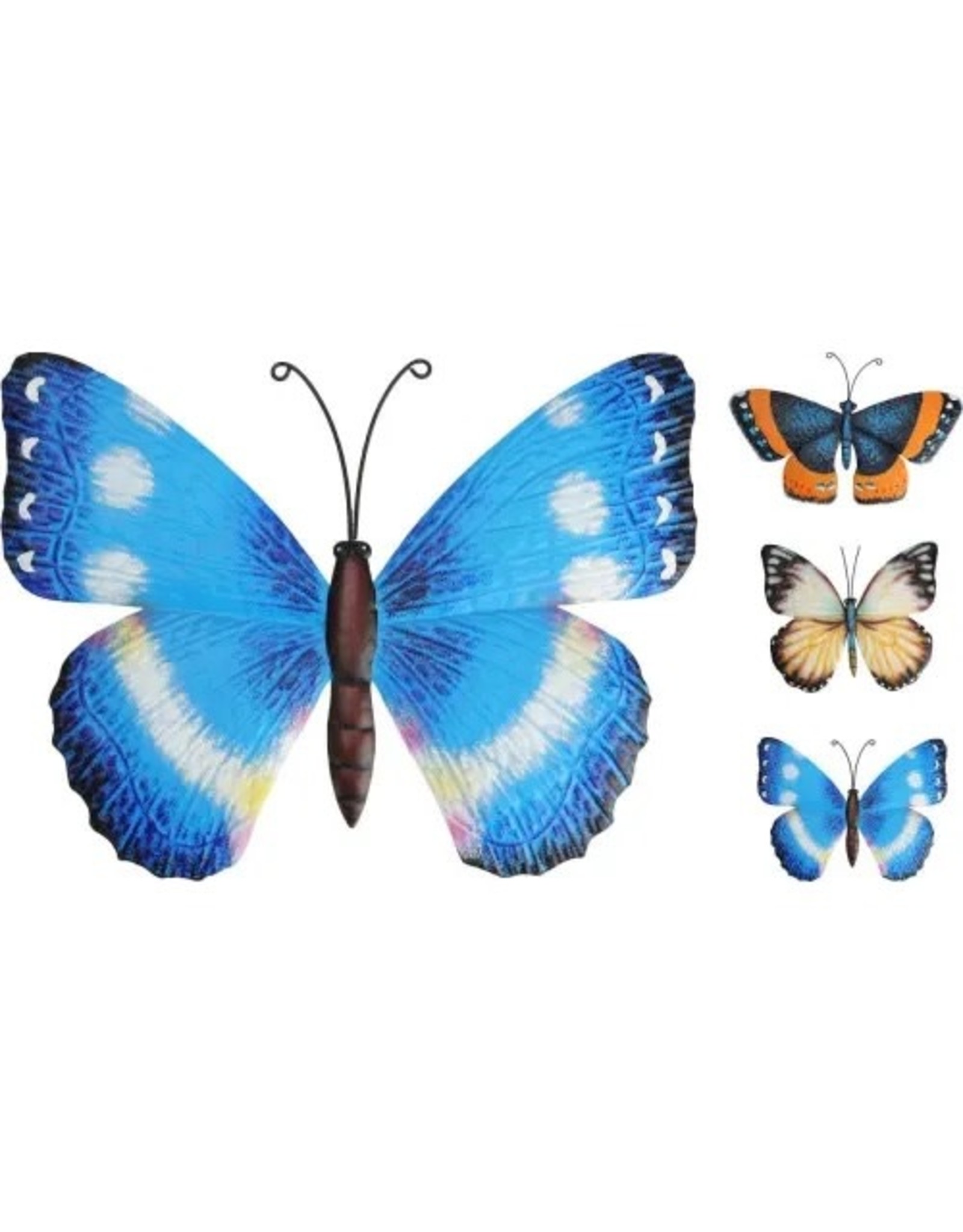 PRO GARDEN Muurdecoratie metalen vlinder 27,5 x 23 cm