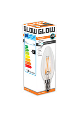 Glow LED Filament kaars | 5-40W E14 C35 2700K 470lm dimbaar