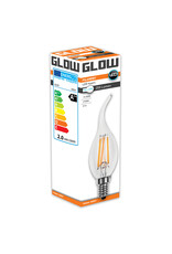 Glow LED Filament tipkaars | 2-25W E14 CA35 2700K 250lm ND