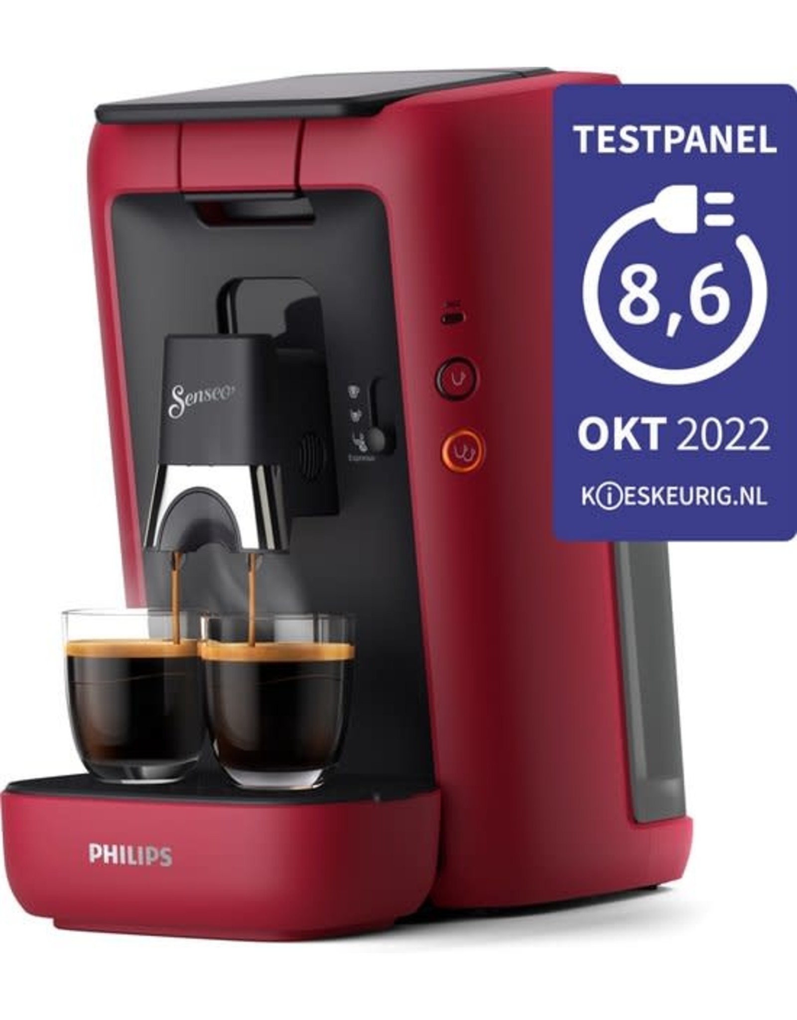 PHILIPS Philips Senseo Maestro koffiepadmachine CSA260/90 - rood