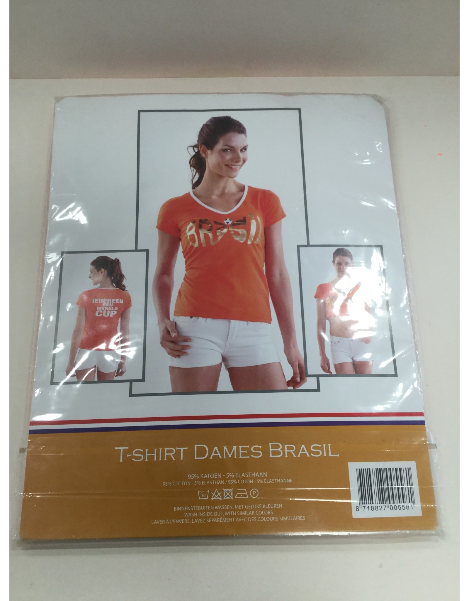 MERKLOOS DAMES SHIRT ORANJE /BRASIL L