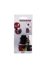 FACKELMANN Fackelmann bar&wine wijnstopper met vacuümpomp zwart/transparant