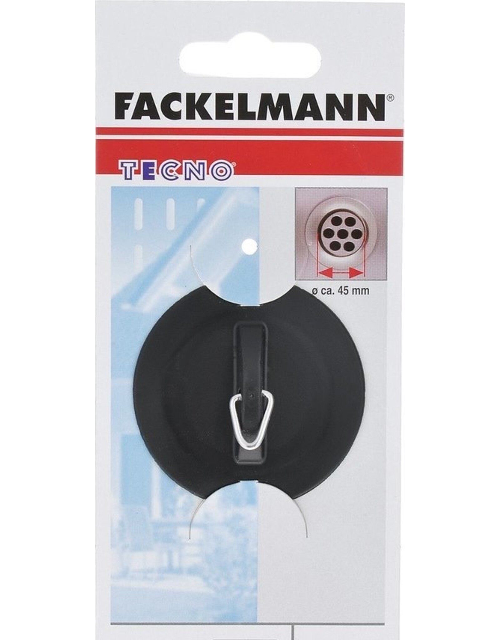 FACKELMANN Fackelmann tecno afvoer plugstop zwart