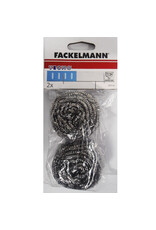 Fackelmann tecno schuursponsje rvs 2stuks