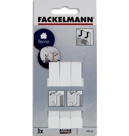 FACKELMANN Fackelmann tecno deurhanger zilver 3stuks