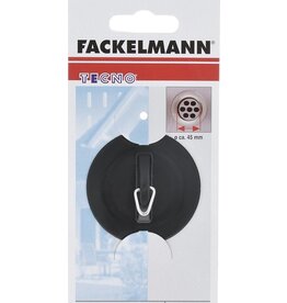 FACKELMANN Fackelmann tecno afvoer plugstop met binnenmaat 45mmzwart