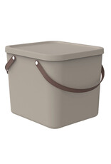 ROTHO Rotho - Prullenbak van 40L - Opbergcontainer - cappuccino