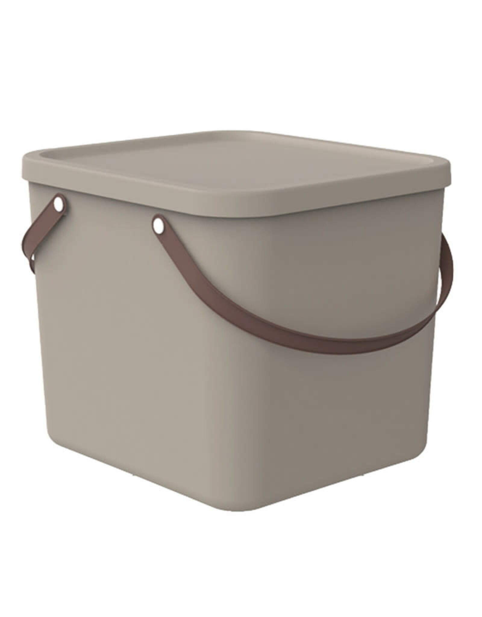 ROTHO Rotho - Prullenbak van 40L - Opbergcontainer - cappuccino