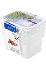 ROTHO Rotho set diepvriesdozen 3 x 1,5l domino etiket decor