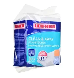 LEIFHEIT Leifheit clean en away wegwerp stofdoekjes Magneto static 30 stuks 28cm