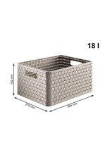 ROTHO Rotho design mand a4 18l country cappuccino