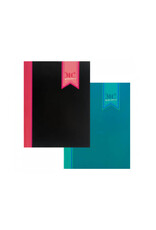 4 schriften lijntjes 3 kleur blauw roze zwart