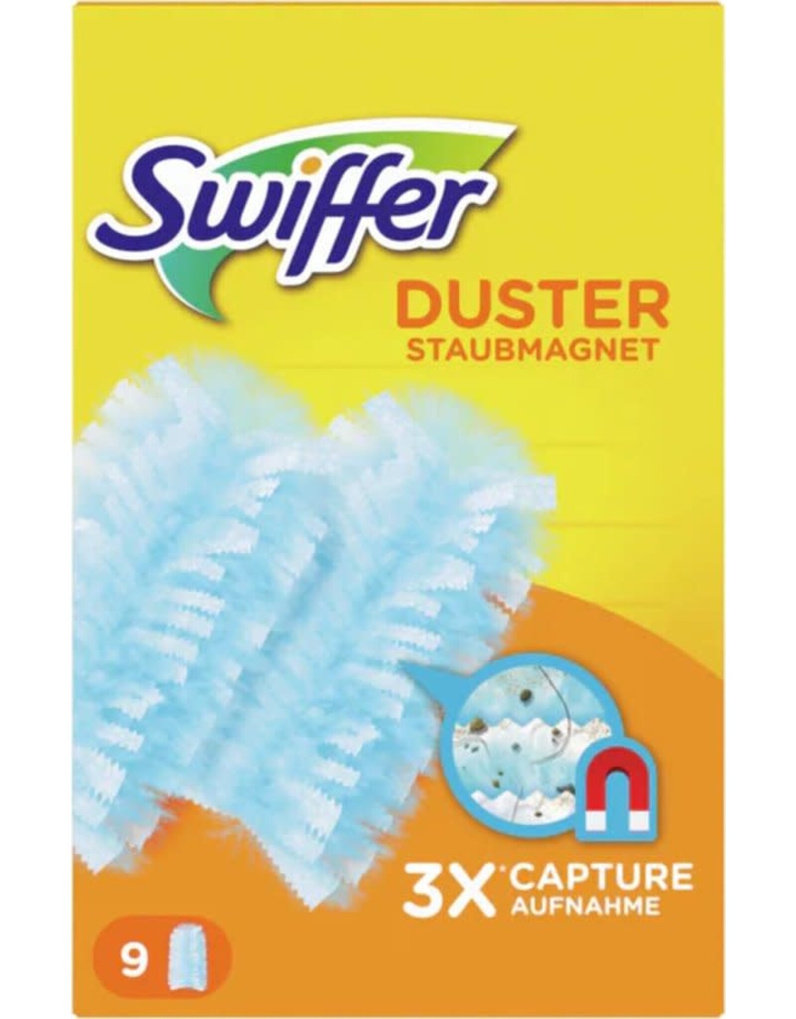 SWIFFER Swiffer Duster Trap & Lock - 9 Stuks - Navul Stofdoekjes