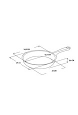 GREEN PAN Pannenkoekenpan/ koekenpan  - Ø24 cm - Inductie GreenPan Essentials Keramische