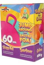 SUMMERPLAY Skippybal roze 60 cm voor kinderen - Skippyballen buitenspeelgoed voor jongens/meisjes - Sport en spel