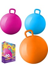 SUMMERPLAY Skippybal roze 60 cm voor kinderen - Skippyballen buitenspeelgoed voor jongens/meisjes - Sport en spel