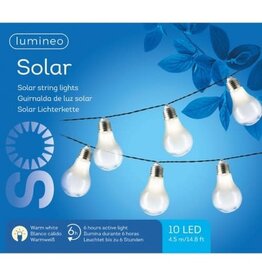 lumineo Solar lichtbolletjes tuinverlichting/feestverlichting 4.5m - Lichtsnoeren