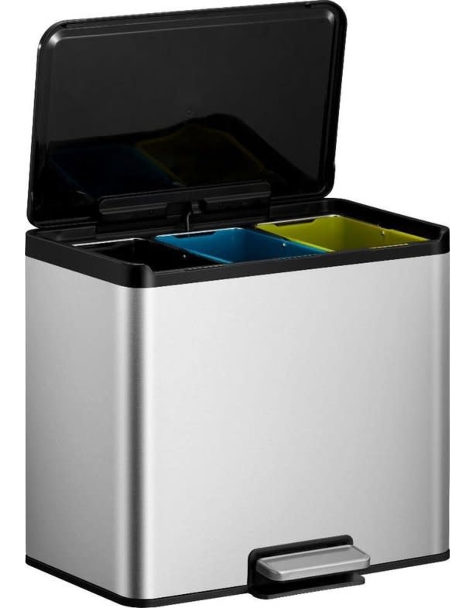 EKO EKO Essential Recycler pedaalemmer afvalscheider - 3 x 9L - mat RVS