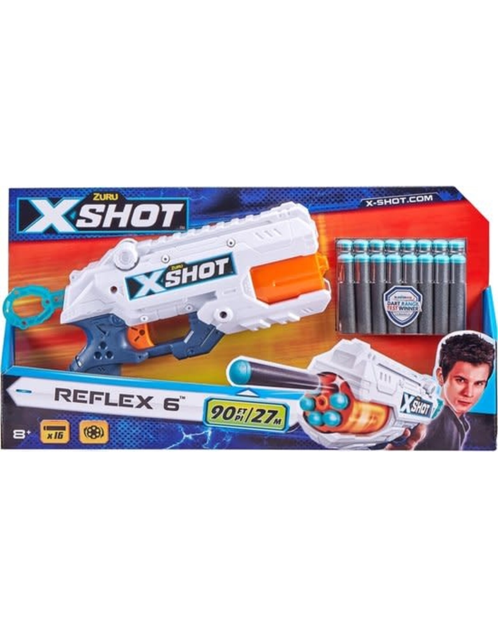 ZURU ZURU X-Shot - Excel Reflex 6 Blaster + 16 Darts