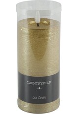 Countryfield LED Stompkaars rustiek 15 cm - Goud