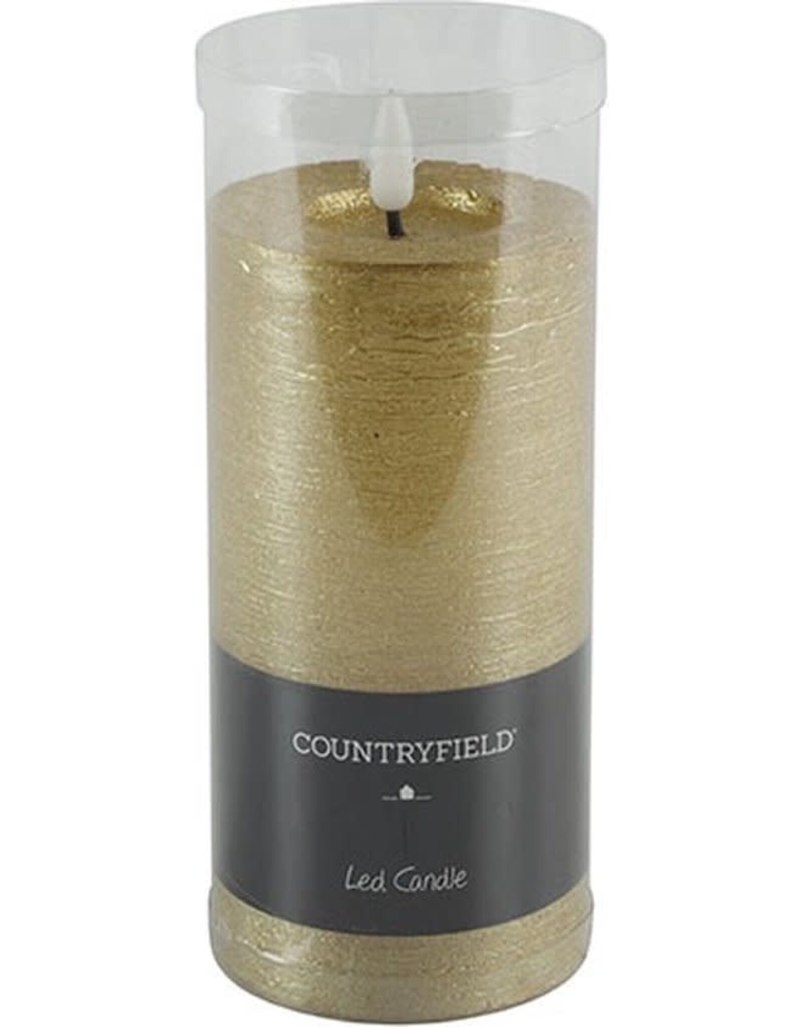 Countryfield LED Stompkaars rustiek 15 cm - Goud