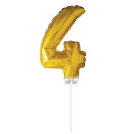 Haza Taart ballon 4 goud