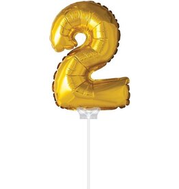 Haza Taart ballon 2 goud