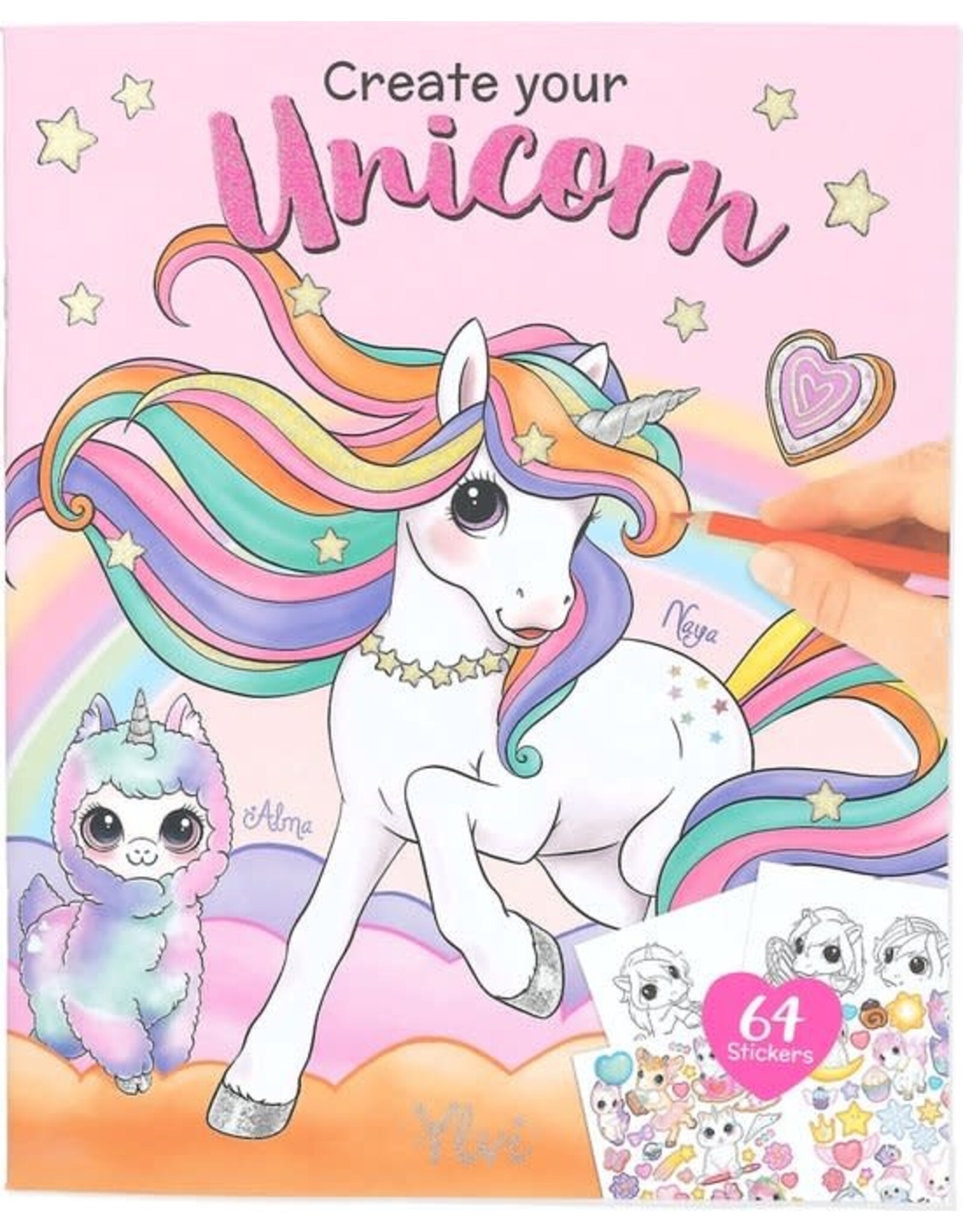Depesche Create your Unicorn sticker/kleurboek