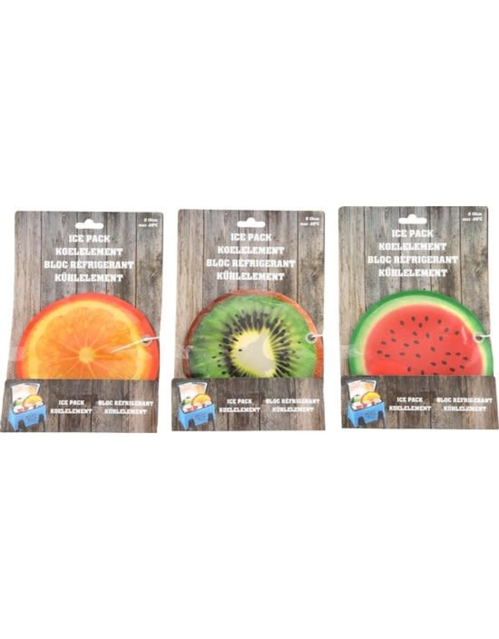 KITCHEN TOOLS Koelelement fruit 15cm (1 stuk) assorti