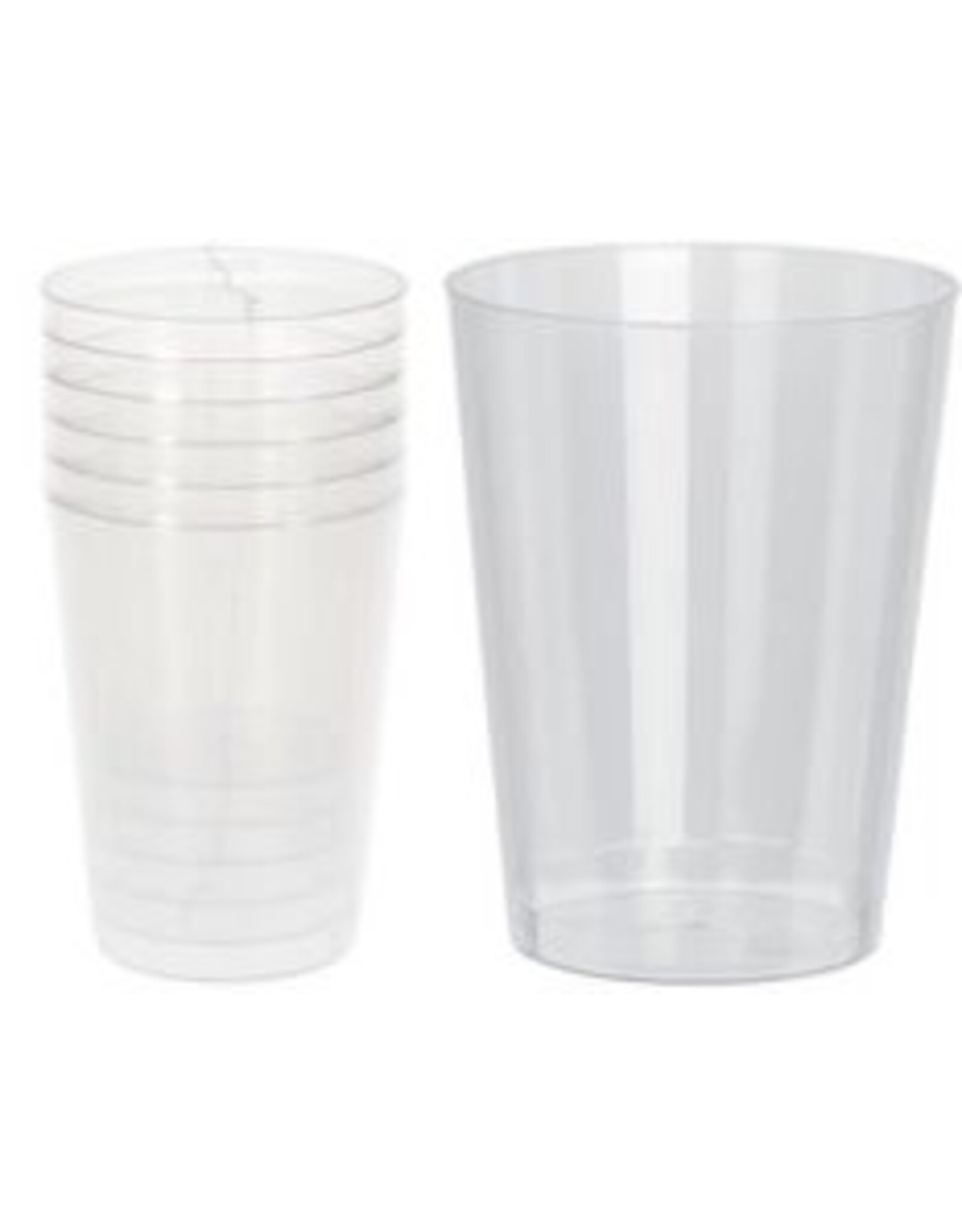 EXCELLENT HOUSEWARE Excellent Houseware re-useable Drinkglas van kunststof 280ml set van 6 stuks Vaatwasserbestendig