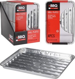 BBQ COLLECTION Grillschalen 4 stuks