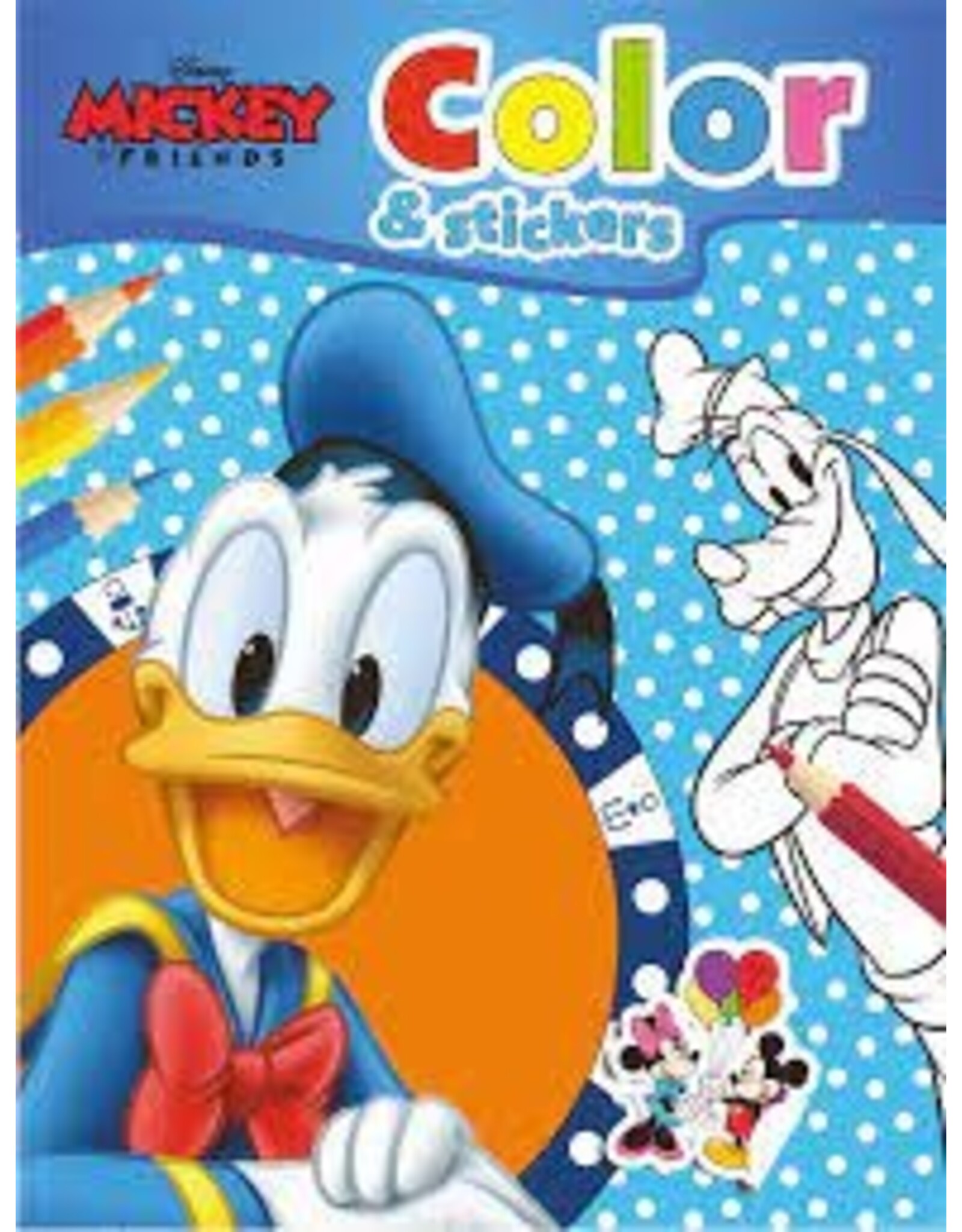 Disney mickey &Friends color &Stickers