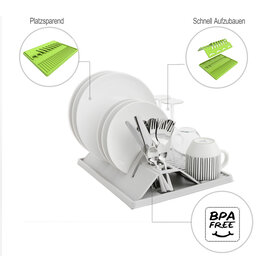 ROTHO Rotho opvouwbaar afdruiprek space wonder cool grey